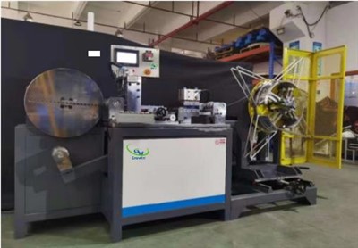 Máquina bobinadora de núcleo toroidal semiautomática
